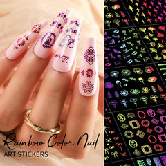 Teenitor moon and star sheet focused on celestial designs for playful nails