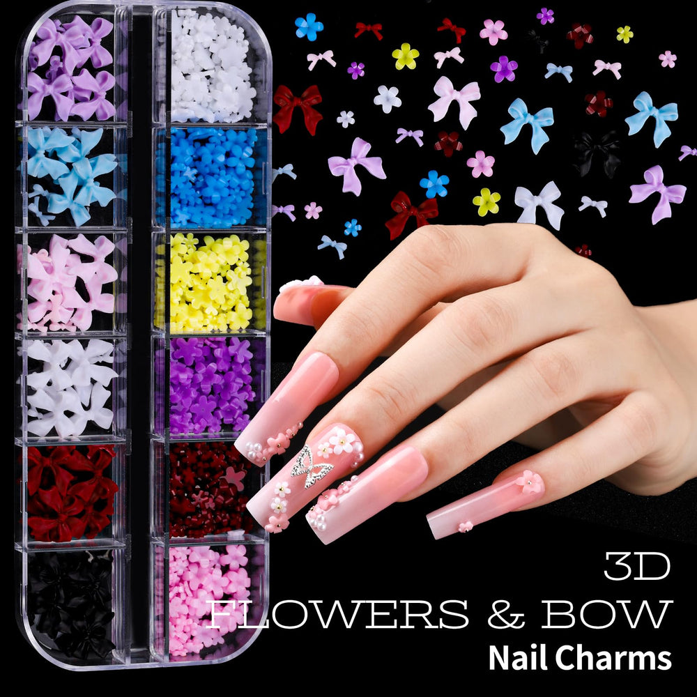 Teenitor colorful rhinestones and pearls arranged to show size variety for designs