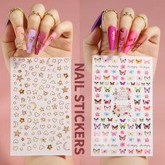 Teenitor nail art stickers and rose charms for customized looks