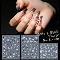 Teenitor nails before and after applying stickers for quick makeover