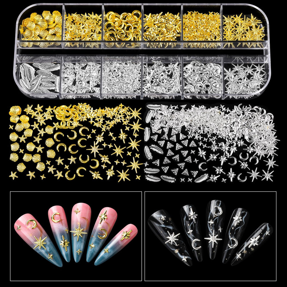 Teenitor nails with Y2K design demonstrating bold style and eye-catching sparkle
