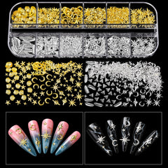 Teenitor nails with Y2K design demonstrating bold style and eye-catching sparkle