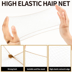 Teenitor net size comparison illustrating options for different hair lengths