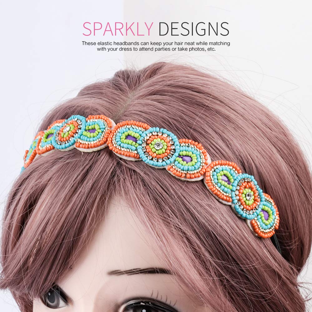 Teenitor headband on curly hair in lifestyle scene adding boho charm