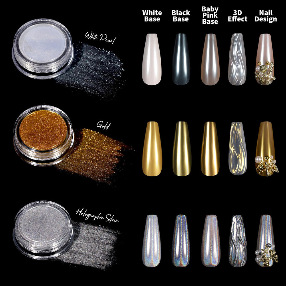Teenitor pearl white powder close-up showing smooth texture and easy application