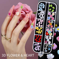 Teenitor pearls and rhinestones sorted by size for easy selection