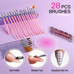 Teenitor pink mixing palette with gems for neat color blending and placement