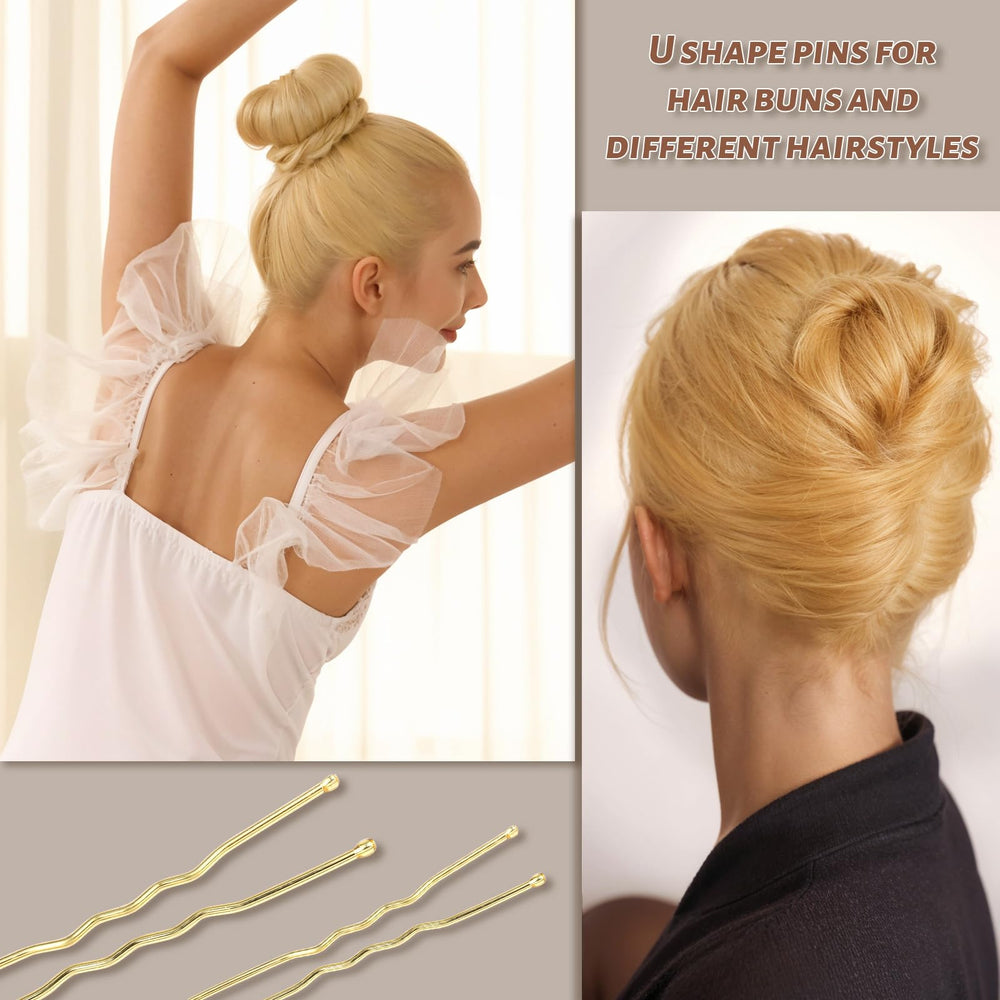 Teenitor pins holding a neat bun demonstrating secure updo styling
