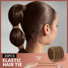 Teenitor ponytail holders held in hand showing strong elasticity and secure grip