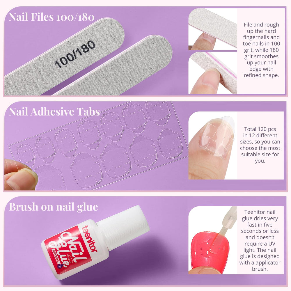 Teenitor application demonstration on a model hand showing quick at-home use