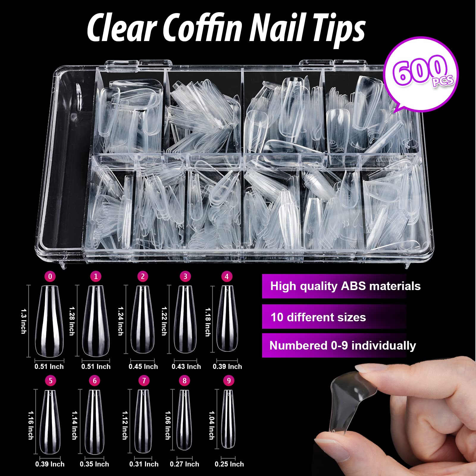 Teenitor press-on nails applied on hands showing salon look