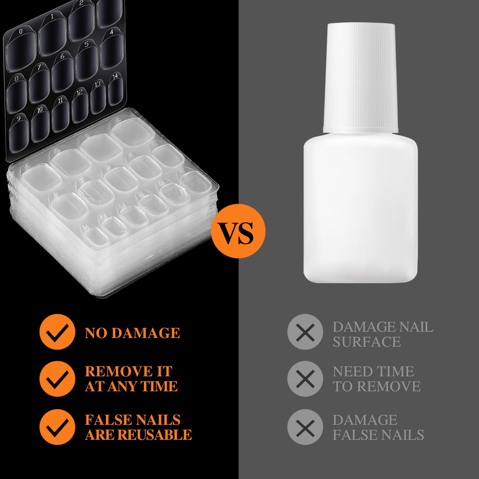 Teenitor finished press-on manicure lifestyle shot demonstrating natural look benefit