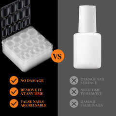 Teenitor finished press-on manicure lifestyle shot demonstrating natural look benefit