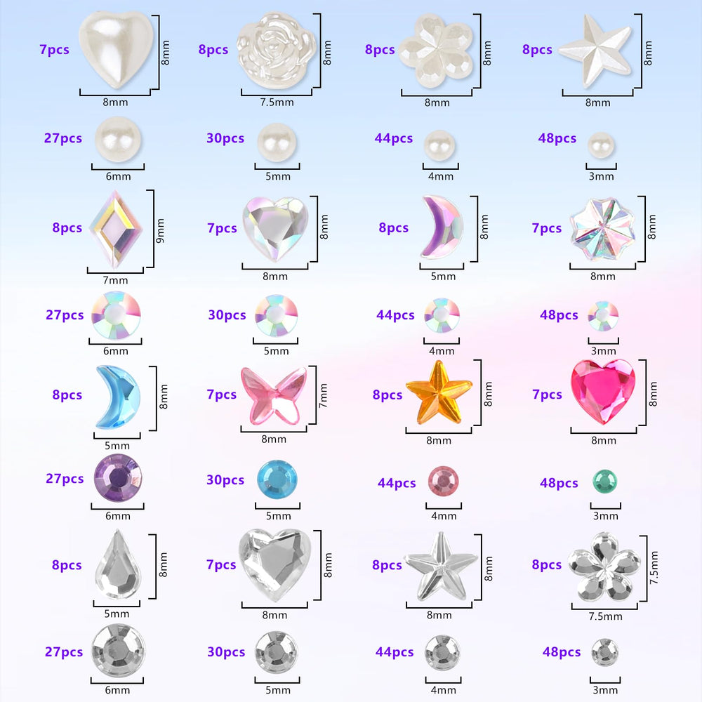 Teenitor peeled gems removed cleanly from skin for easy aftercare