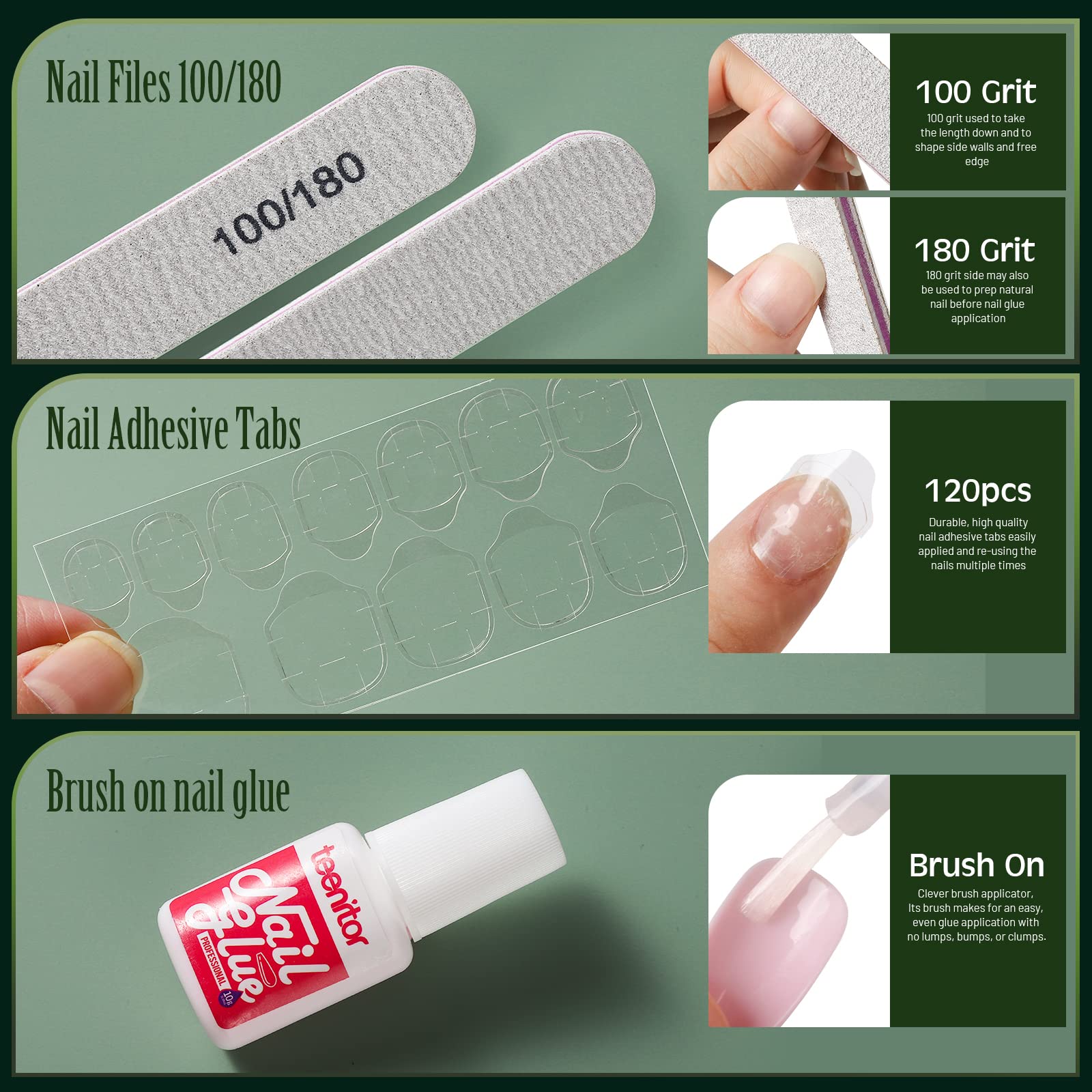 Teenitor rhinestone and sticker sheet ready to embellish nails with sparkle