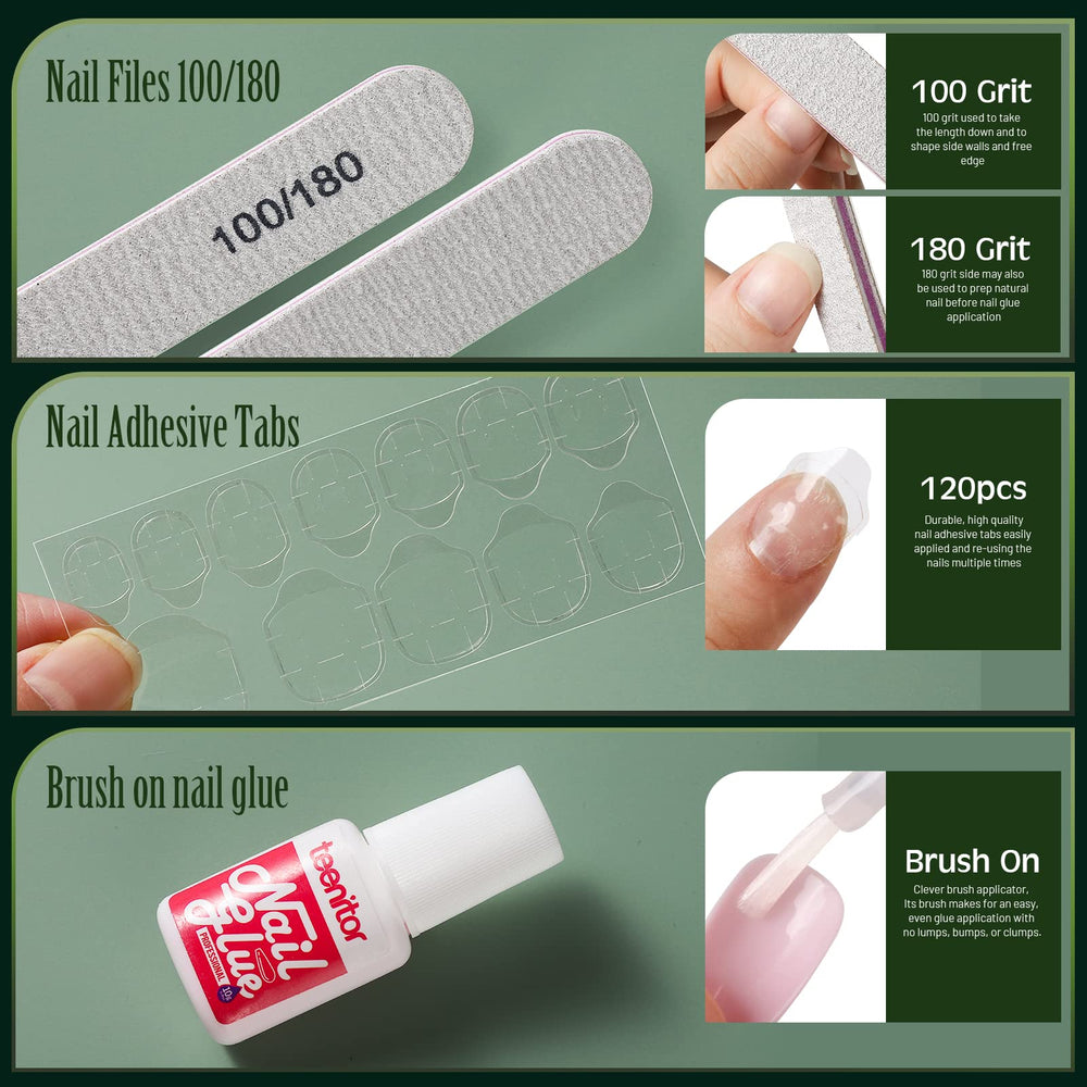 Teenitor rhinestone and sticker sheet ready to embellish nails with sparkle