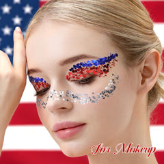 Teenitor rhinestone detail highlighting adhesive stars for face decoration
