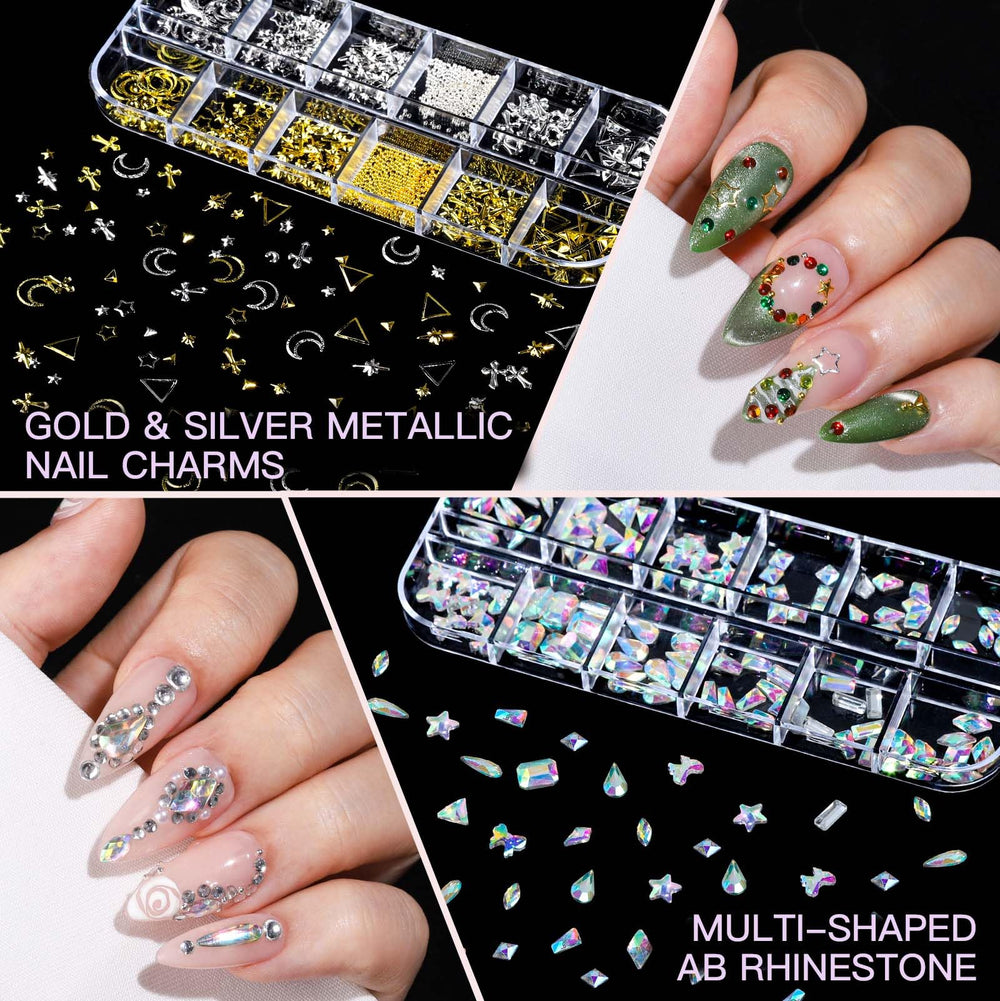 Teenitor rhinestones in assorted sizes providing sparkle and layering options