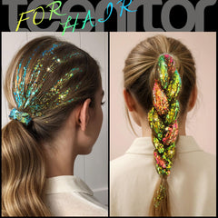Teenitor pot next to a hand to show compact size and portability benefit