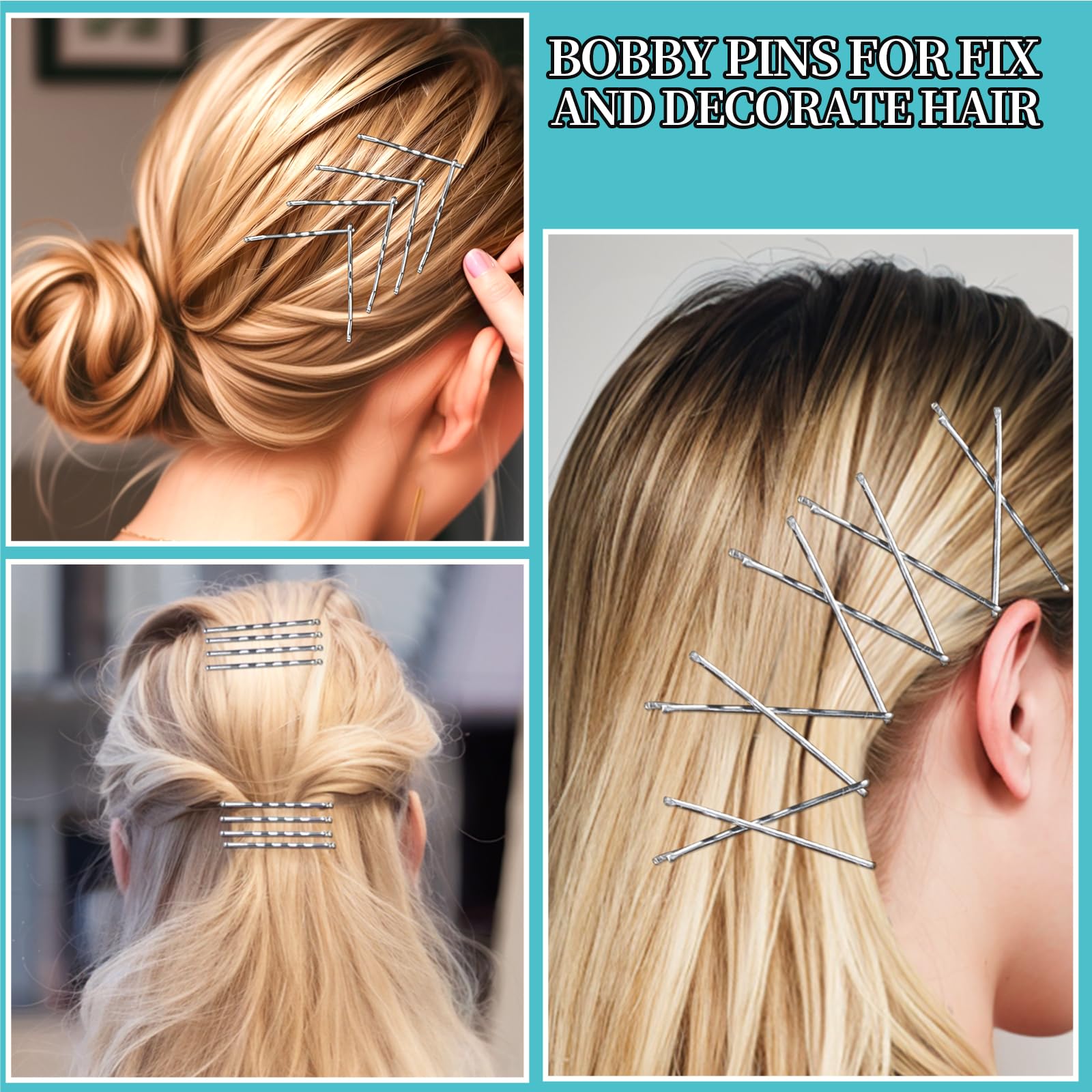 Teenitor size comparison of 2" and 2.75" pins to choose correct length for hair thickness