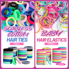 Teenitor seamless cotton ties detail demonstrating soft material for delicate hair