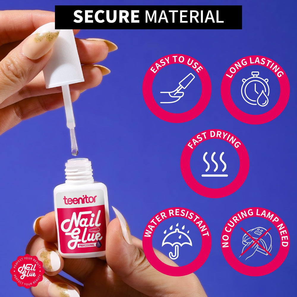 Teenitor bottle in hand size comparison conveying compact, travel-friendly benefit