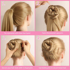Teenitor pins laid out by size for easy selection and accurate styling