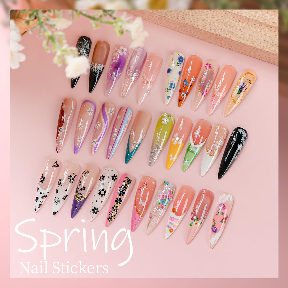 Teenitor sticker size comparison swatch to choose correct nail fit