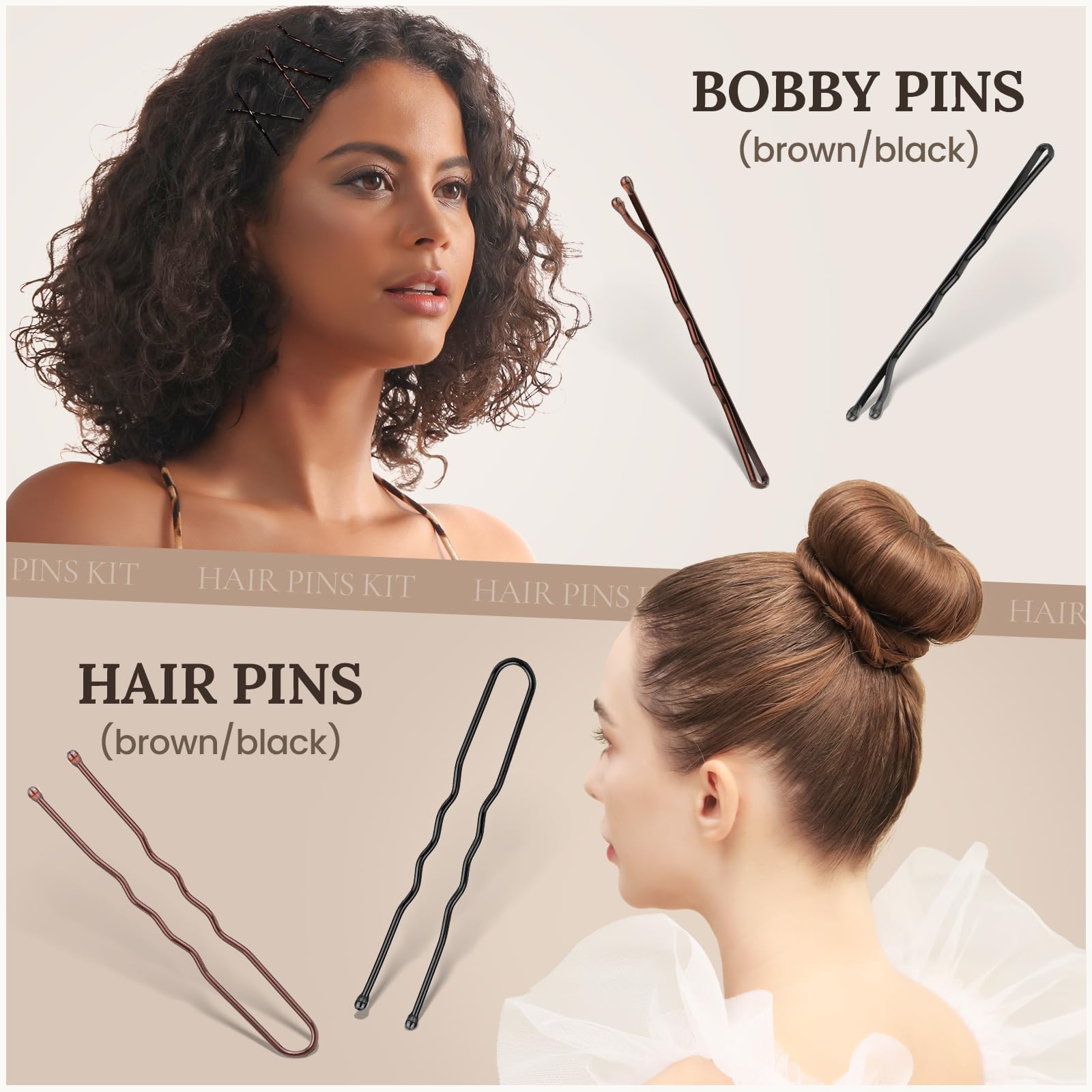 Teenitor snap clips and duckbill clips display for quick sectioning benefit