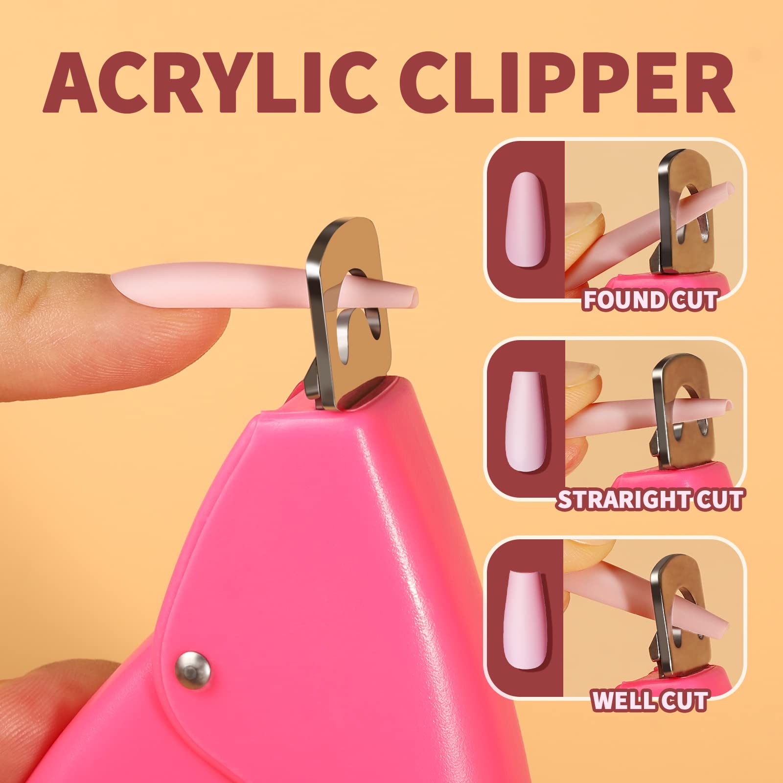 Teenitor stainless steel acrylic clipper detail for precise trimming