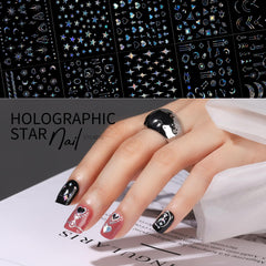 Teenitor star and moon sheet detail for precise celestial nail accents