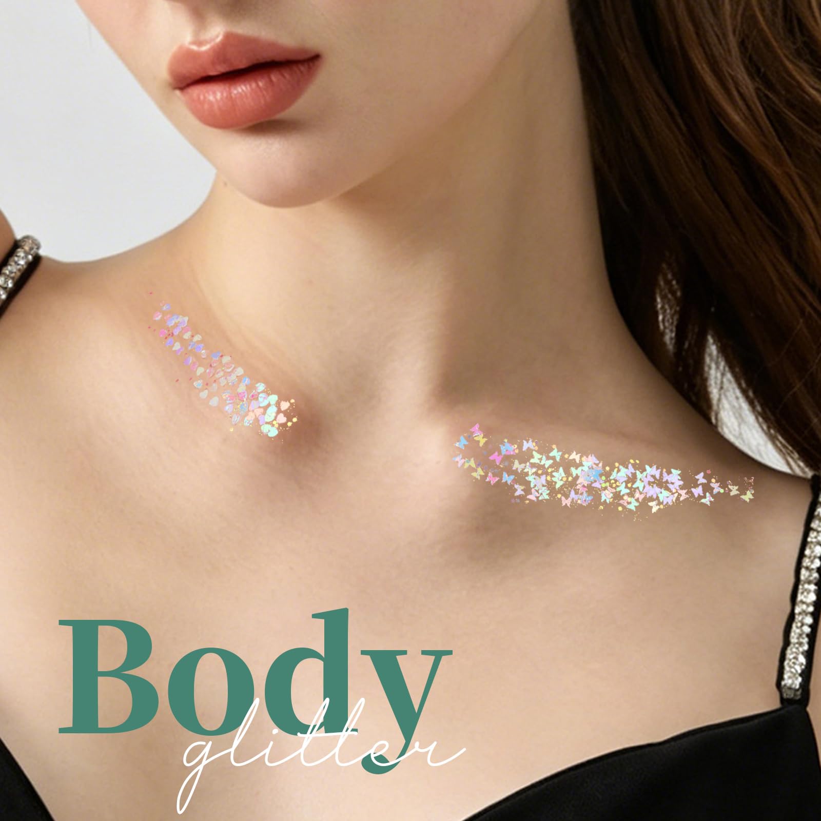 Teenitor star-and-moon shape detail in gel, bold festival-ready sparkle