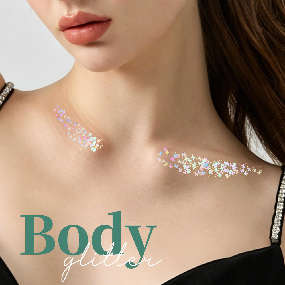 Teenitor star-and-moon shape detail in gel, bold festival-ready sparkle