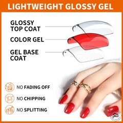 Teenitor close-up of glossy and glitter nail texture highlighting shine