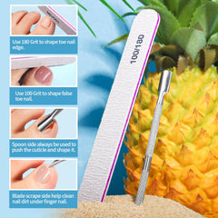 Teenitor sponge toe separator and file detail providing protection and neat shaping