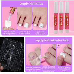 Teenitor manicure tools including file, cuticle pusher and wood sticks for prep