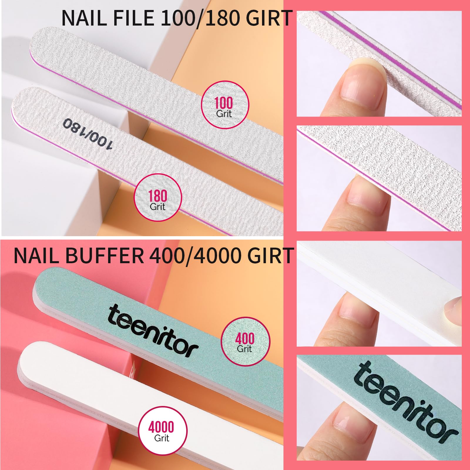 Teenitor trimmed coffin tip beside clipper showing customizable length and fit