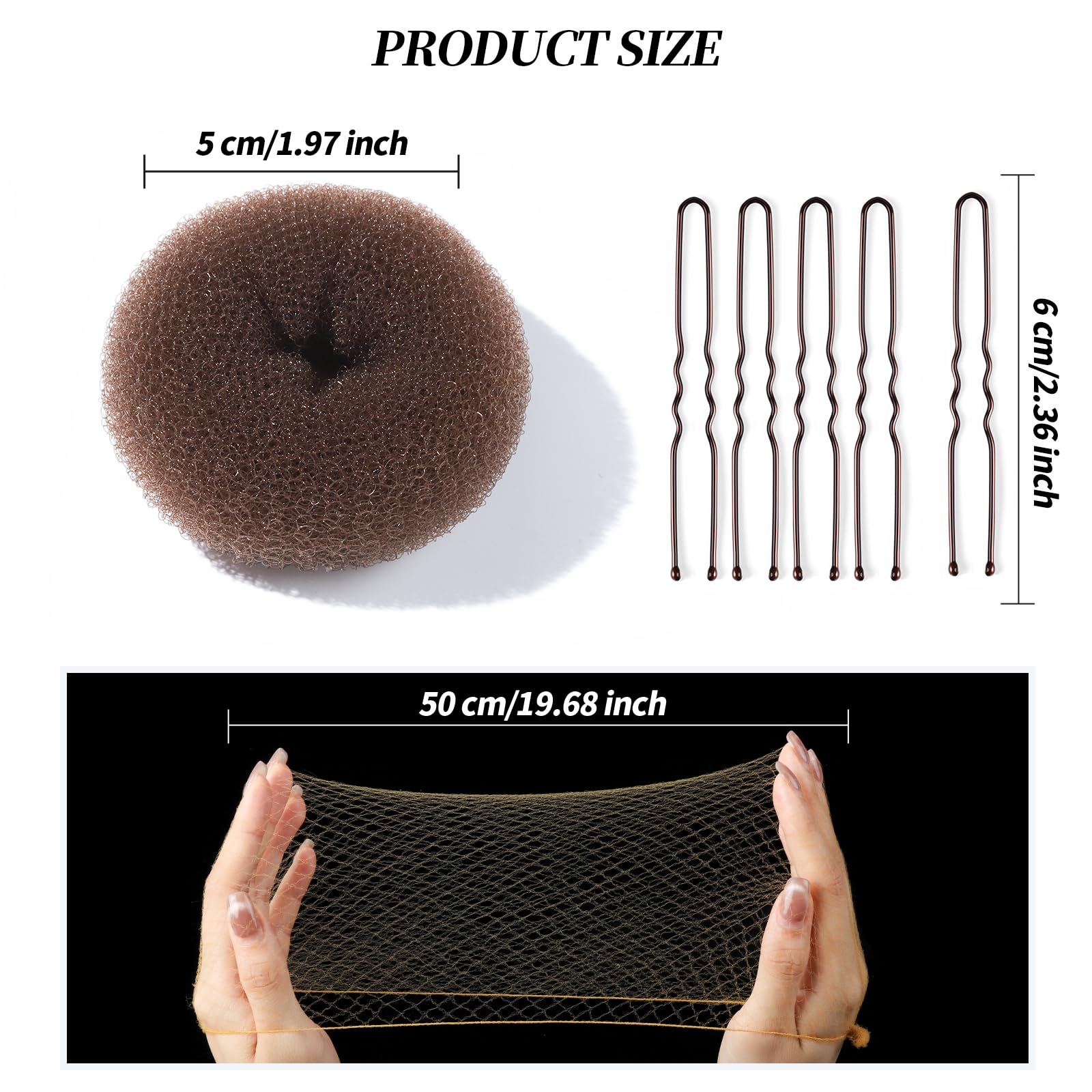 Teenitor U-shaped pins arranged neatly for firm comfortable hold