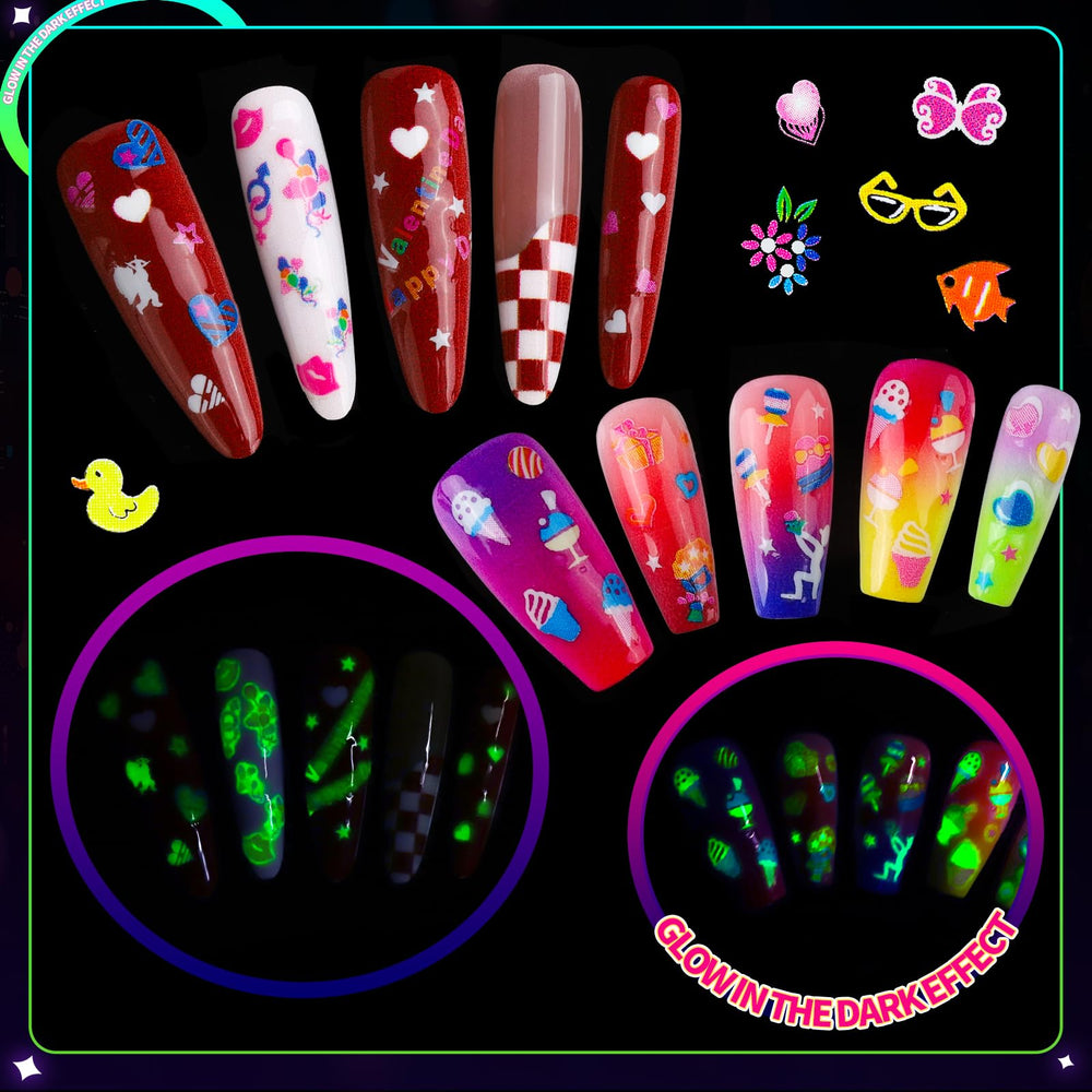 Teenitor assortment of designs scattered, highlights variety and creative mix-and-match benefit