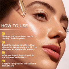 TEHCIN ampoule on bathroom vanity suggesting daily routine integration