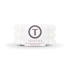 Teleties coconut white front packaging showing three coils and brand name for easy selection