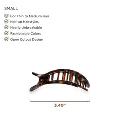 TELETIES clip close-up of bendable teeth highlighting flexibility and durability