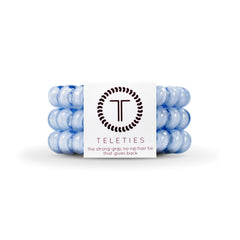 TELETIES front packaging washed denim shows product and pack benefit