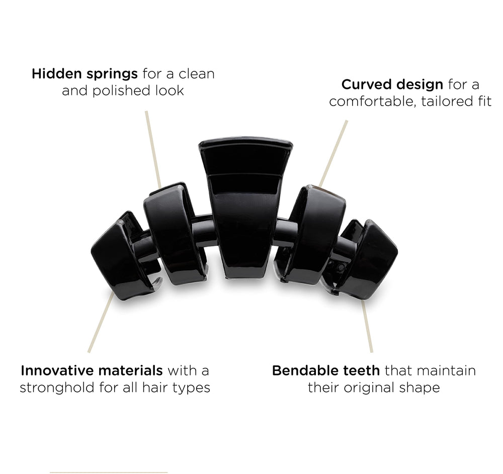 TELETIES hidden spring internal view showing protected long-lasting mechanism