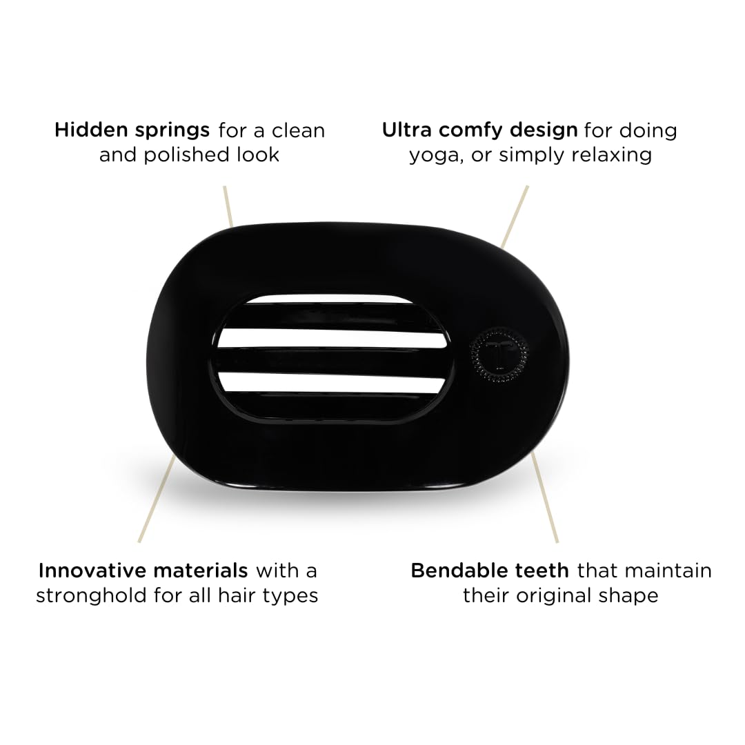 TELETIES clip holding hair while reclining, comfortable support without pressure
