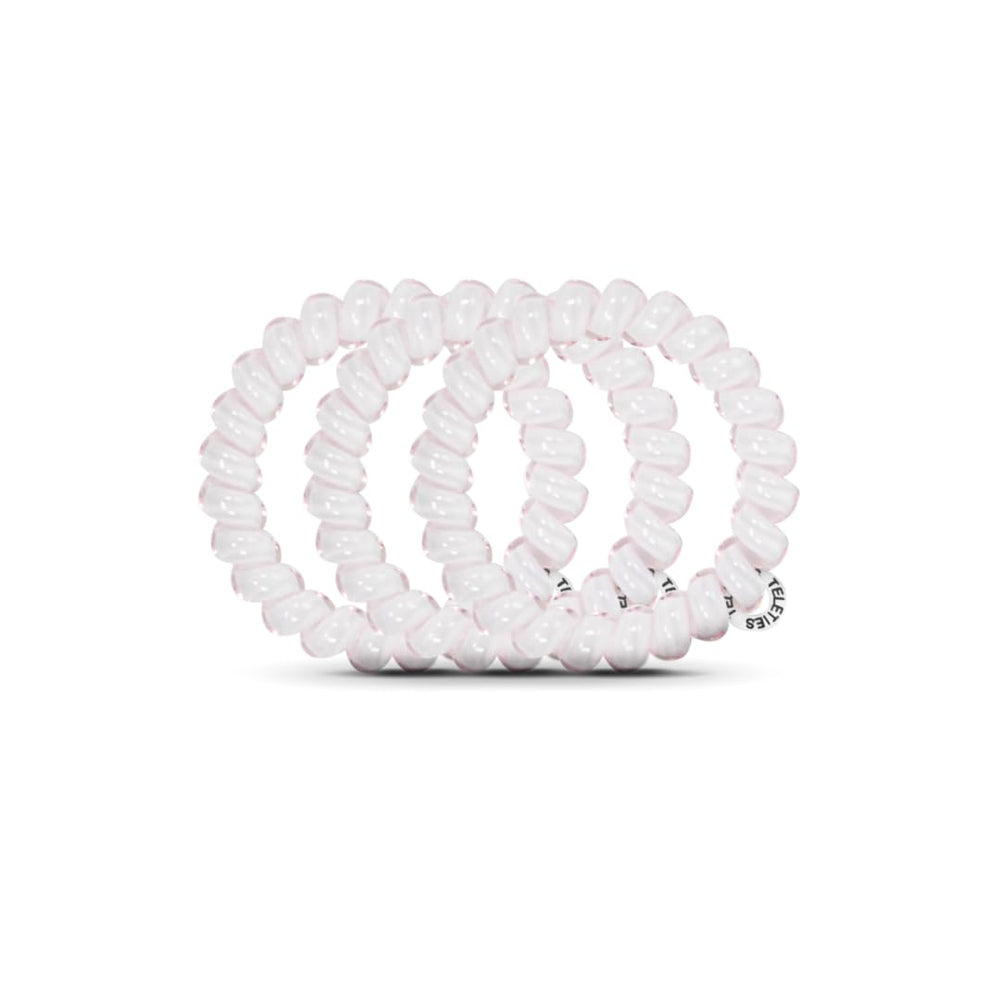 TELETIES close-up spiral texture displaying smooth finish and gentle hair protection benefit