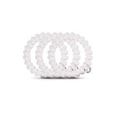 TELETIES close-up spiral texture displaying smooth finish and gentle hair protection benefit