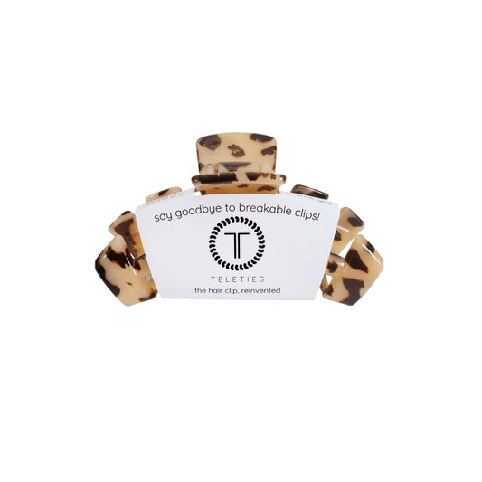 TELETIES medium clip front view showing sleek silhouette and secure grip
