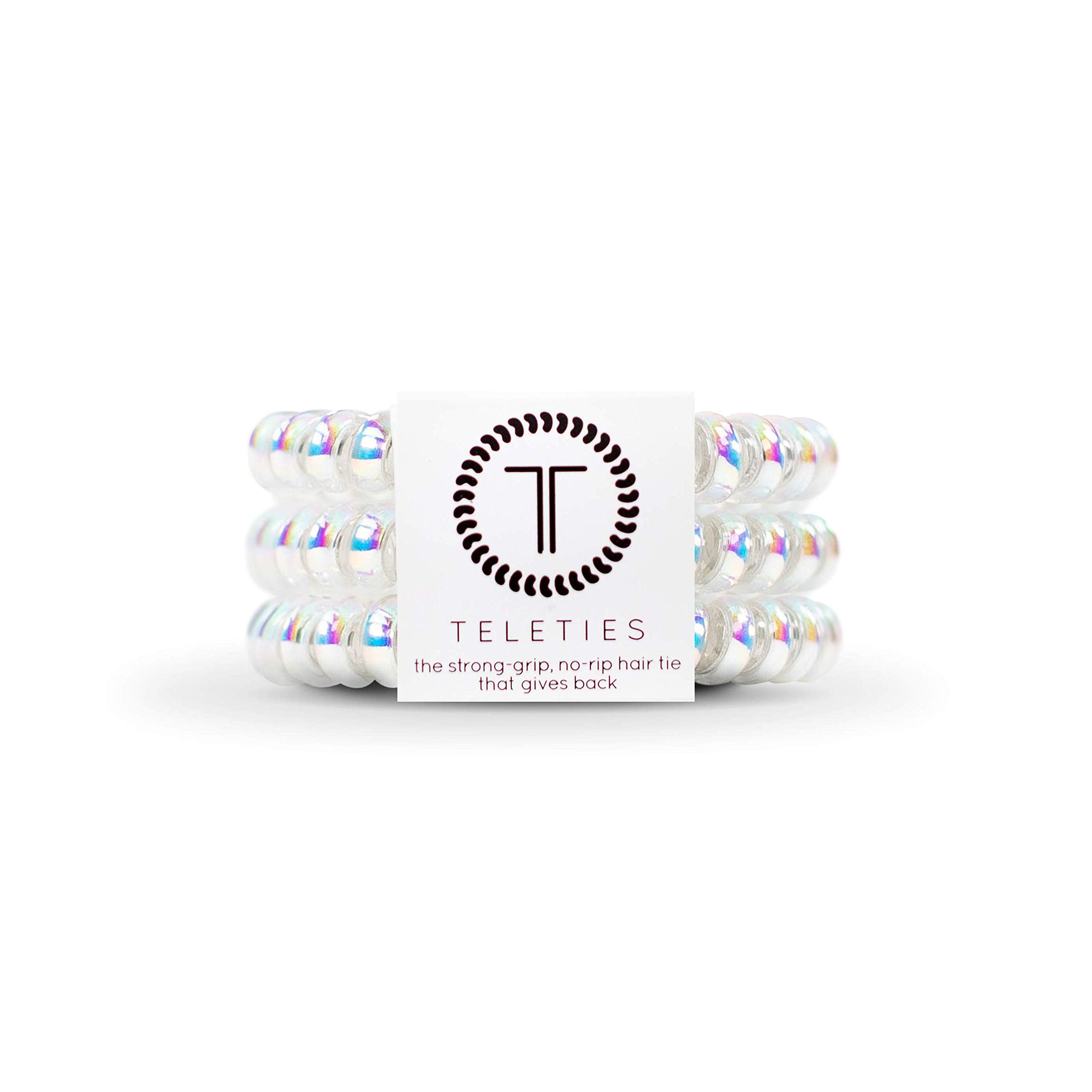 TELETIES small peppermint pack front view showing three ties and compact packaging benefit