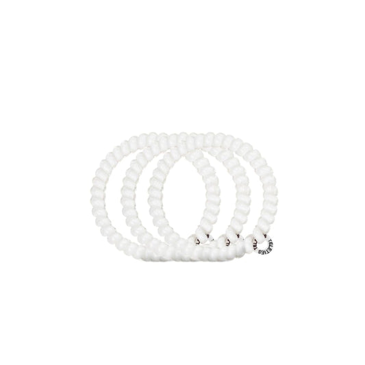 TELETIES spiral close-up of texture highlights smooth finish and easy hair release benefit